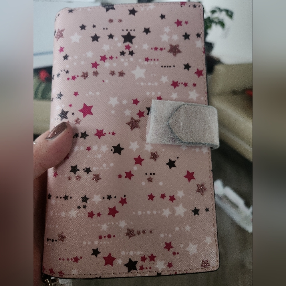 Kate Spade Photo Wristlet Wallet twinkle printed pink multi k4727